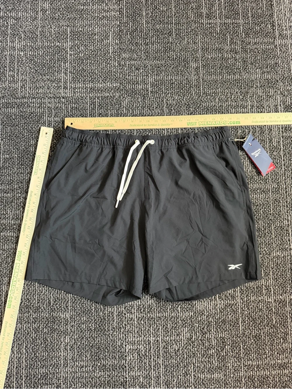 Reebok Men's Black Athletic Swim/Training Shorts XL NWT